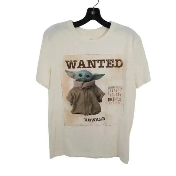 {Disney} Star Wars Baby Yoda The Child Wanted Reward Tshirt - Picture 1 of 10